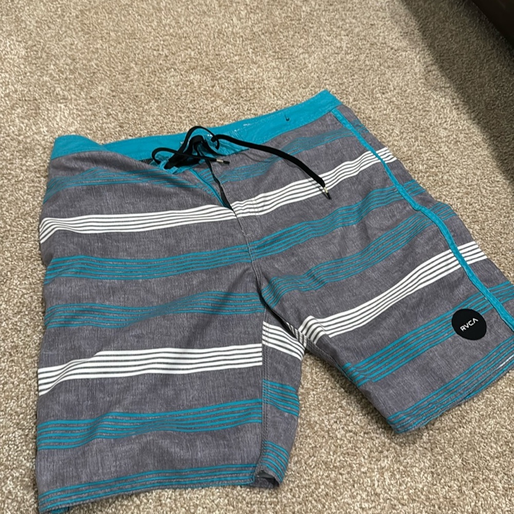 Grey RVCA board shorts